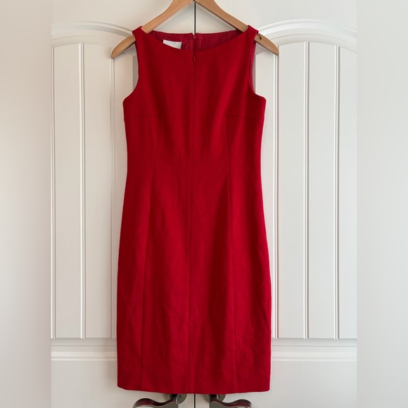 Akris Punto Dresses & Skirts - Akris Punto Red Wool Women's Sleeveless Dress Size US 4‎ Zipper Accent Career